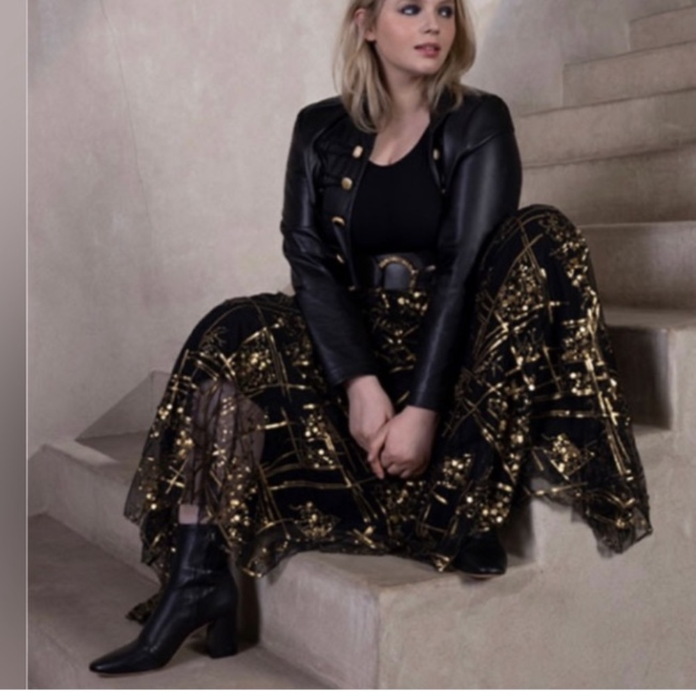 NWT making the cut season 2 episode 7 winning look Andrias sequin skirt, size S